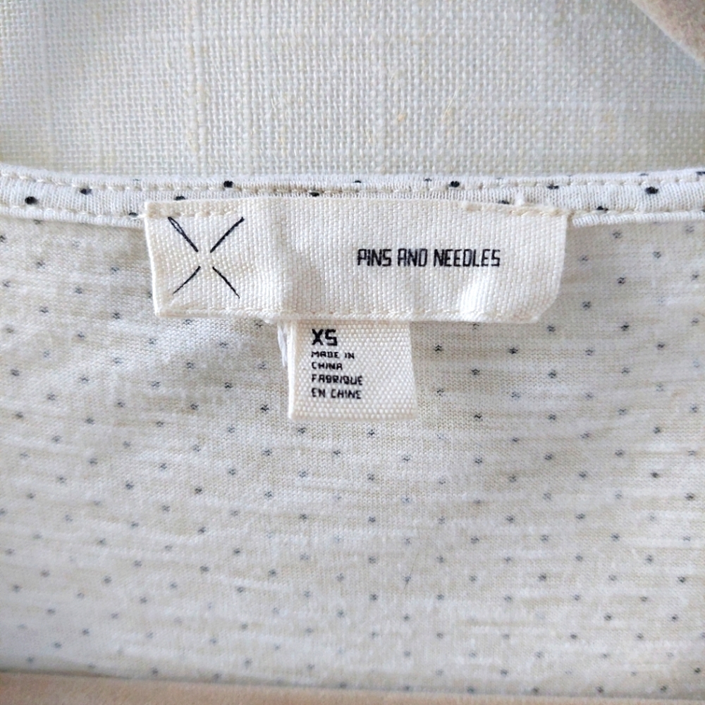 NWOT Pins & Needles Polka-dot Shirt - Picture 3 of 8